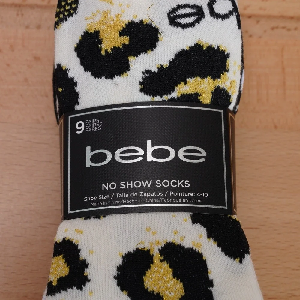 bebe Women's 9-Pairs Multicolor Socks Size 4-10 RN#89888
